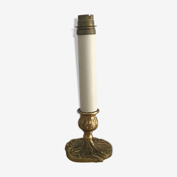 Bronze candlestick lamp