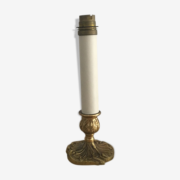 Lampe bougeoir bronze