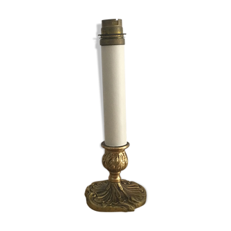 Lampe bougeoir bronze