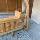 Corner bench and incorporated floor lamp guillerme et chambron