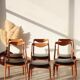 Set of 6 Vintage Scandinavian Teak Chairs – 1960s