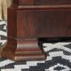 Walnut chest of drawers, black marble top