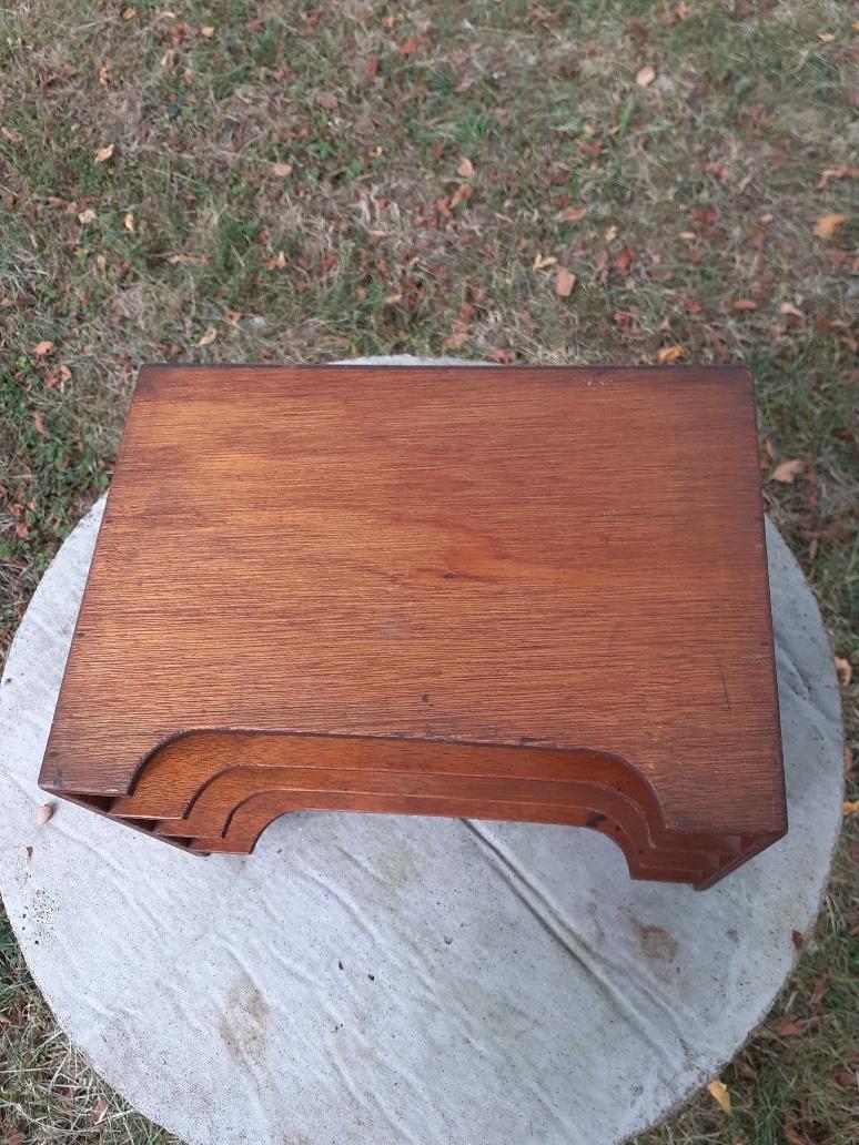 Wooden letter holder