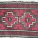 Kazak carpet with a geometric medallion design – Late 20th century 136 x 72 cm