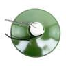 Suspension verte blanche emaillée ancienne diametre 24 cm superbe douille porcelaine