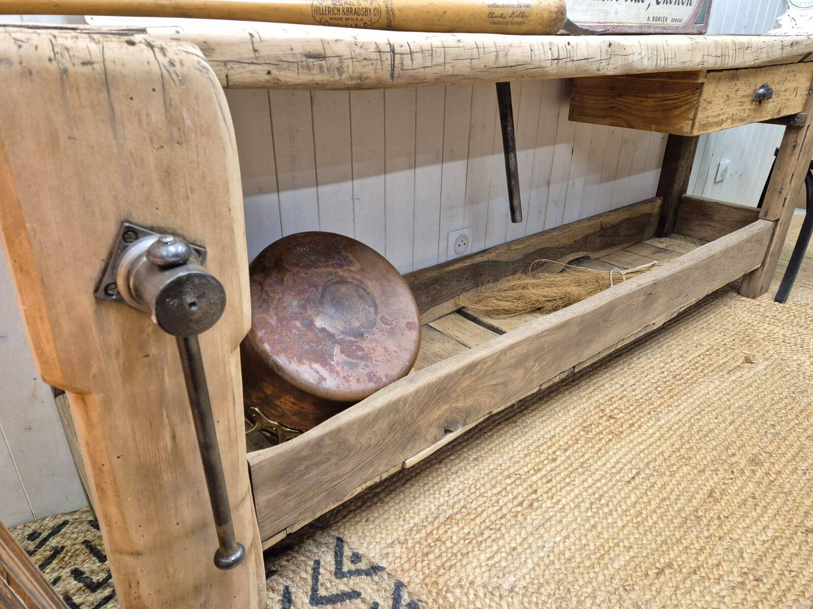 Old carpenter's workbench