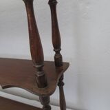 Old turned wood shelf, walnut color