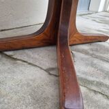 Baumann oval coffee table in teak 1950s vintage