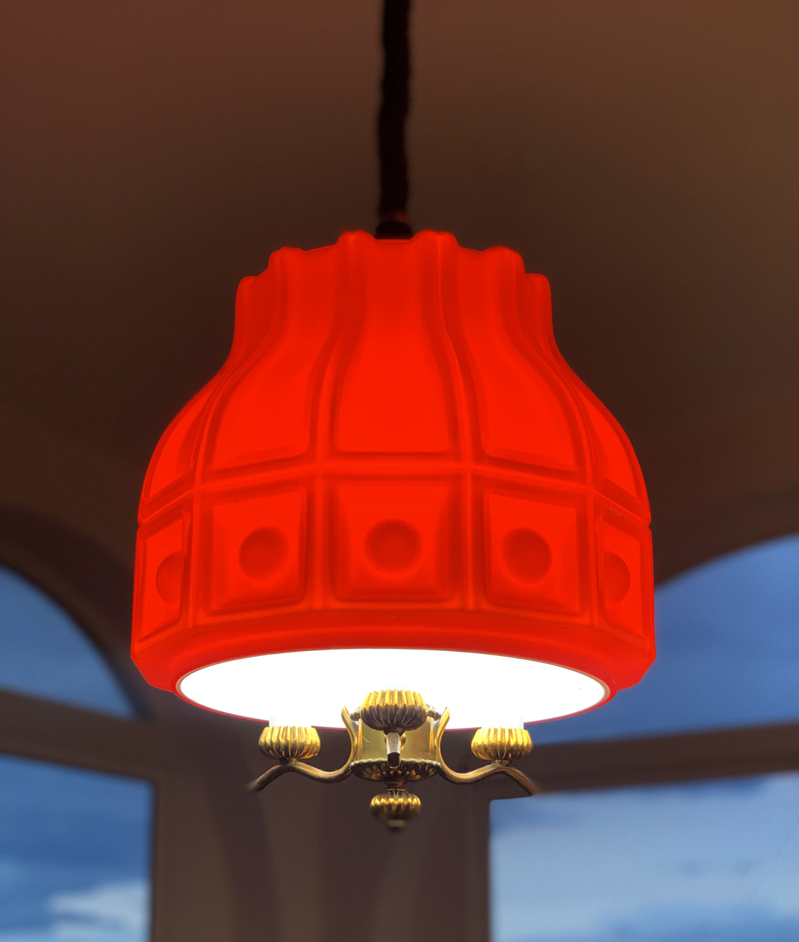 Helena Tynell pendant light for flygsfors Sweden, 1960s