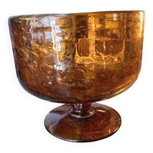 saladier en verre bullé