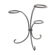 Arched steel flowered foot for balconies and terraces