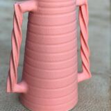 Ceramic vase with wavy handles