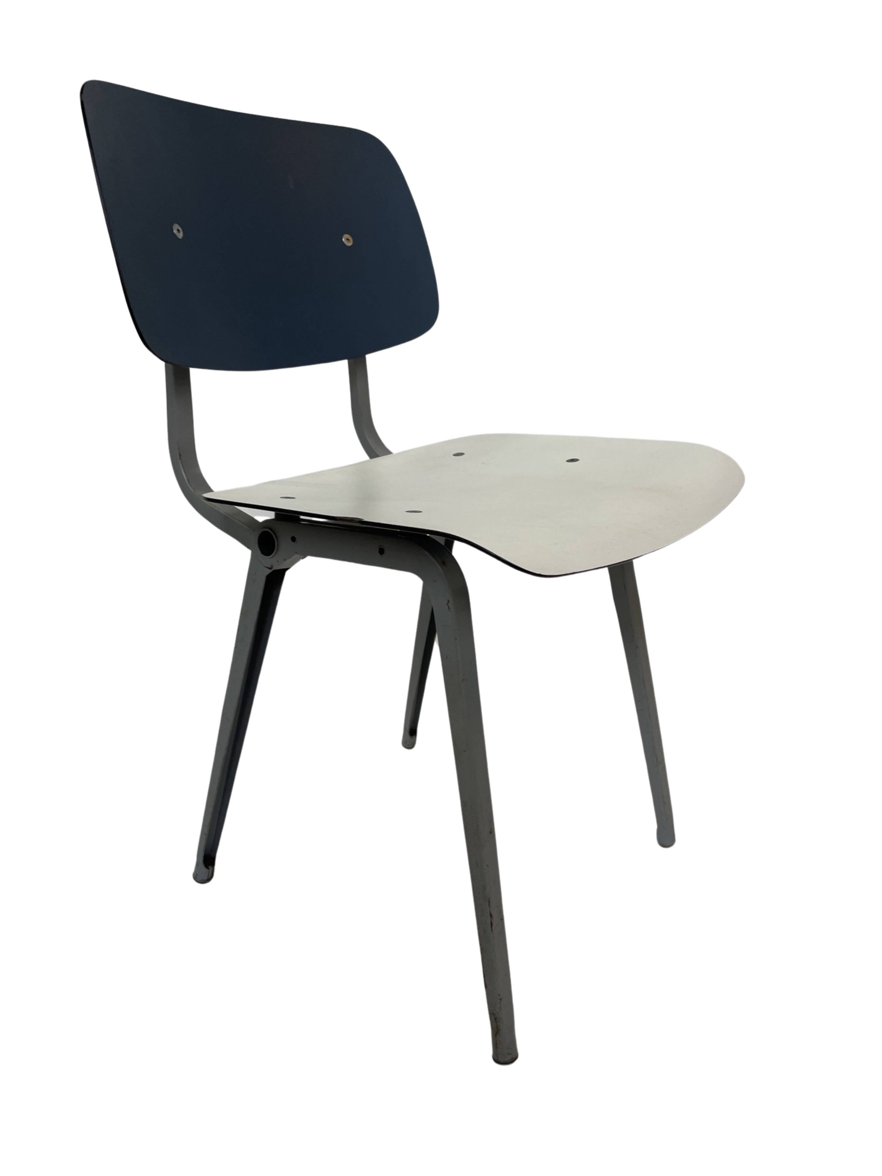 Vintage Friso Kramer Revolt chair for Ahrend de Cirkel 1960 Bi Colour