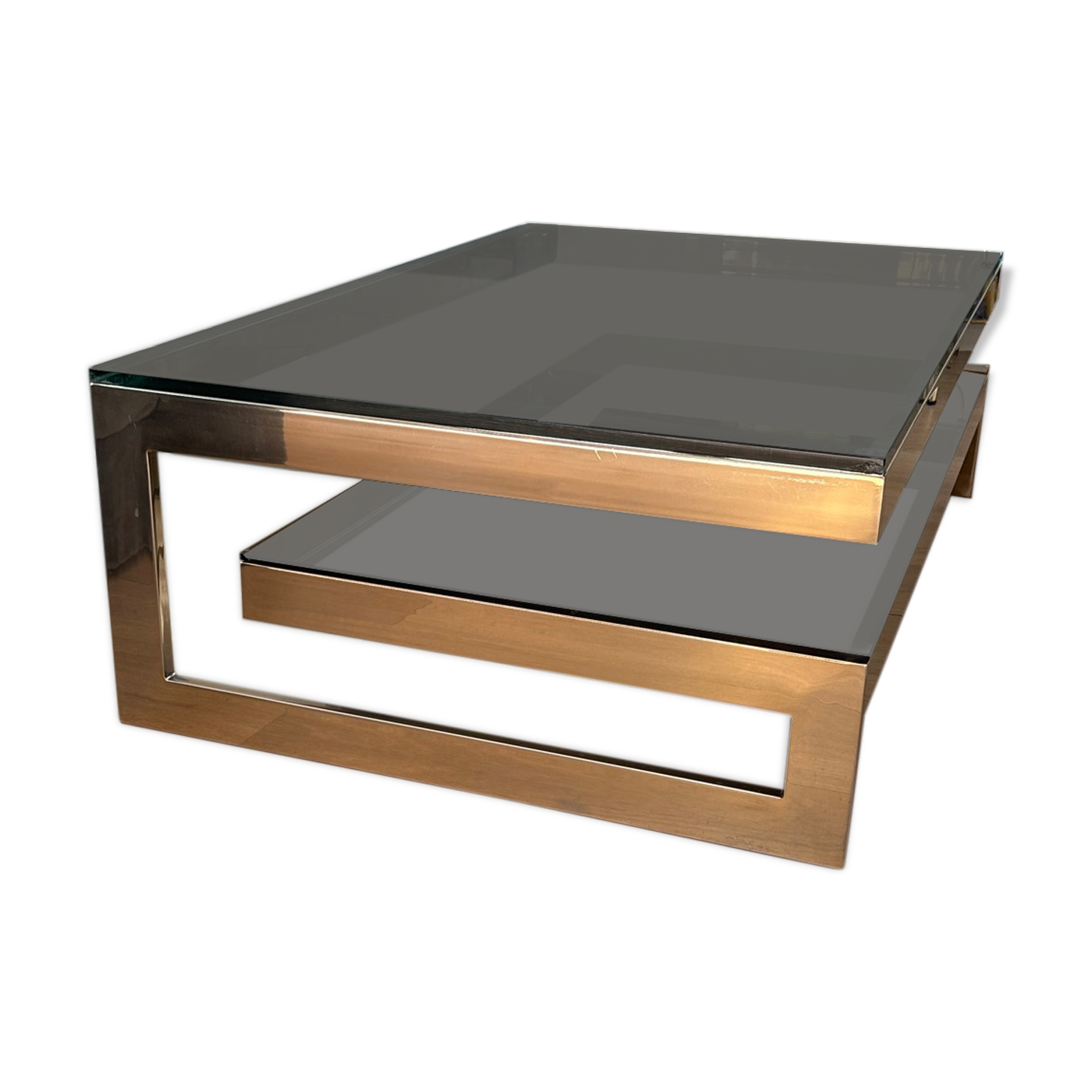 G coffee table by Belgo Chrom vintage 70s