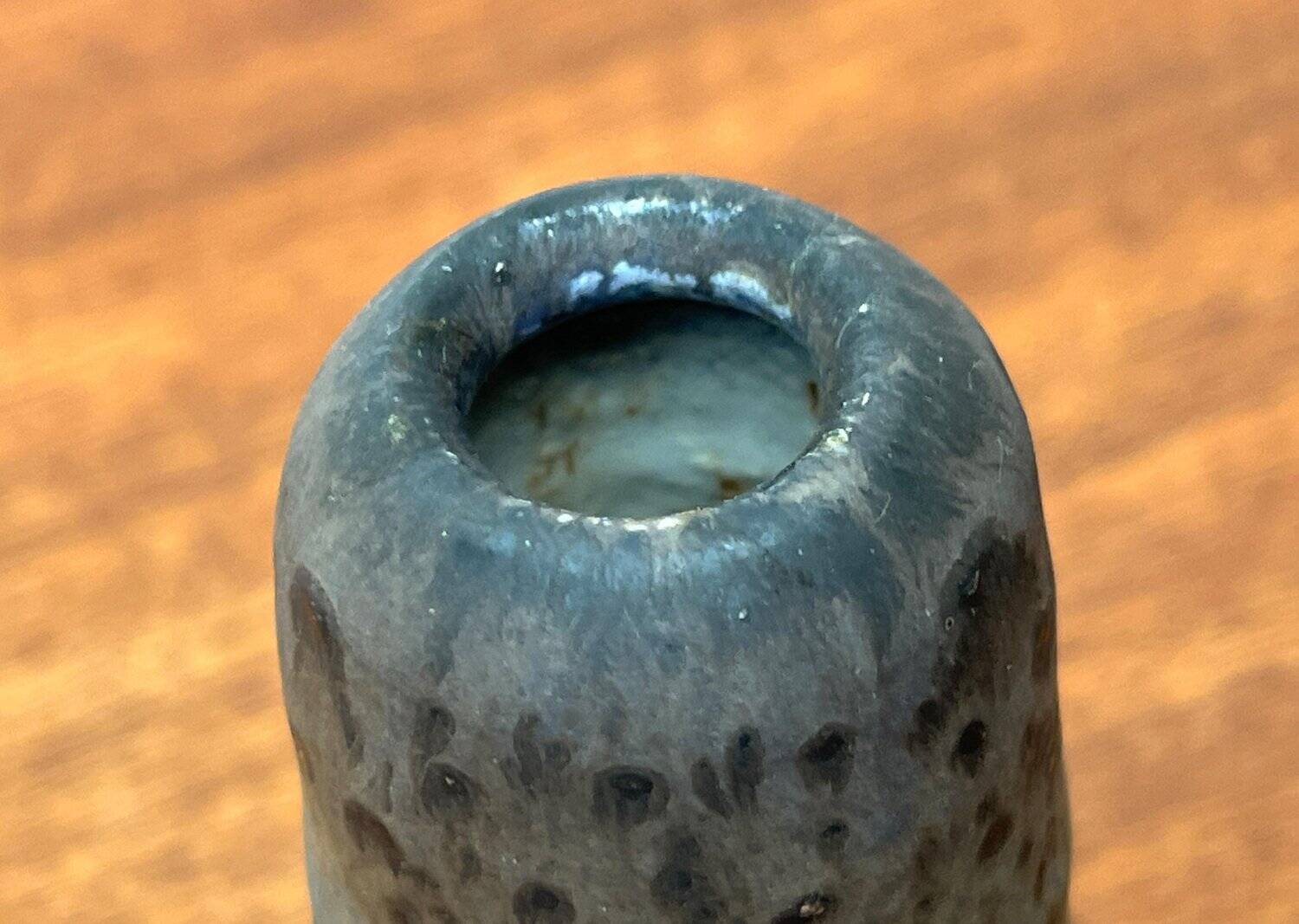 Minimalist pottery vase from the mid-century Dutch studio of Mobach, 1960s.