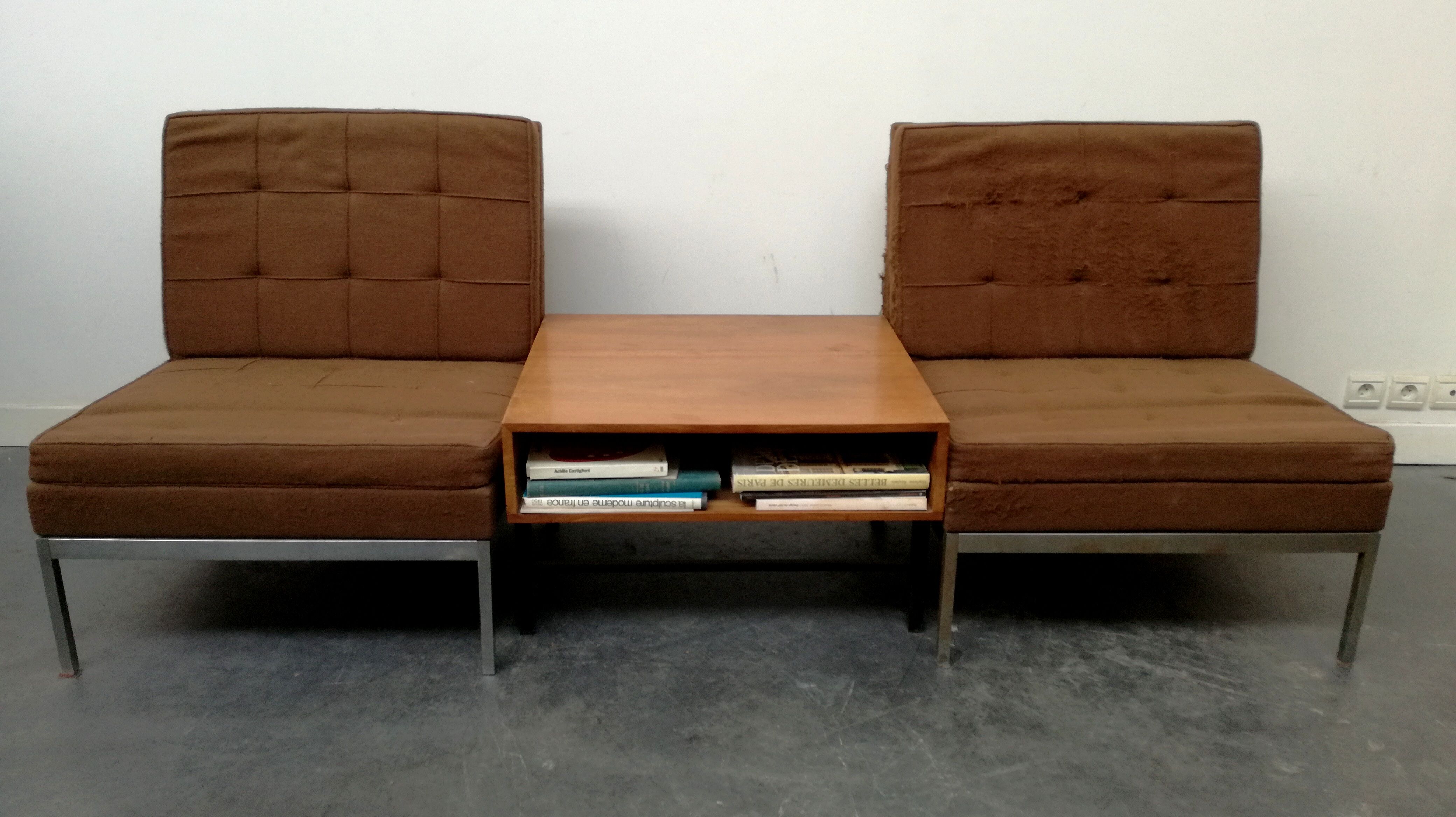Pair armchairs by Florence Knoll 1960s
