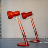 Danish Red Table Lamp by Lyskær Belysning