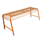 Bench - vintage stool, mesh Ikea Västerön in orange