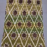 Vintage Moroccan Berber Boucherouite Rug 210x148 cm Atlas, Tribal