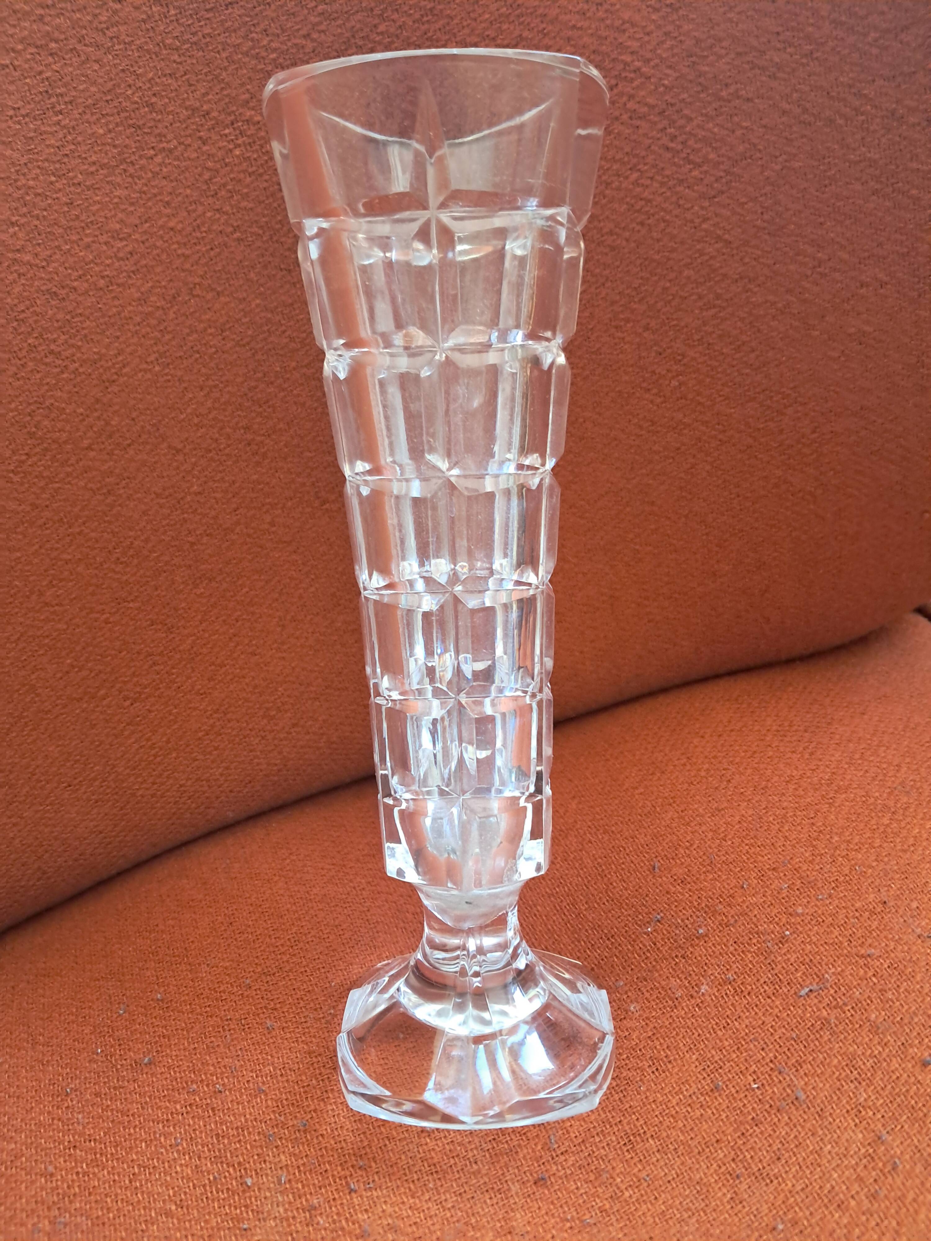 Vintage vase with geometric design
