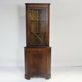 Armoire d'angle vintage en acajou, Danemark 1970