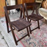 Pair of folding chairs from the 60s