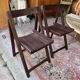 Pair of folding chairs from the 60s