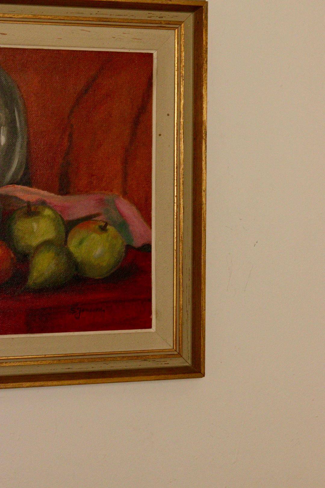 "Still Life with Cabbage and Fruits" by S. Jonsson