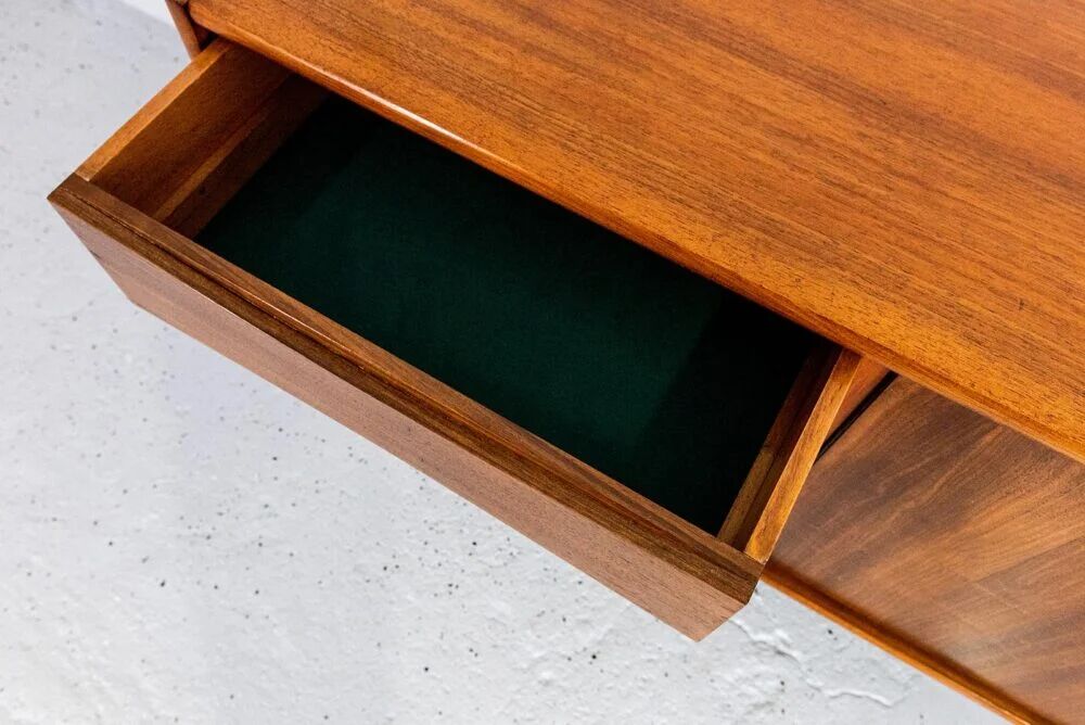 Vintage Walnut Sideboard From Bfm, Poland, 1960s