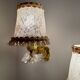 60s gold plexi wall lights