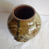 Enamelled sandstone vase from the 1970s