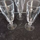 3 Rambouillet champagne flutes