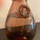 Biot blown glass wine decanter, pink color of the sands