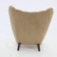 1940s Restored  Wing Armchair in Boucle Fabric ,Czechoslovakia