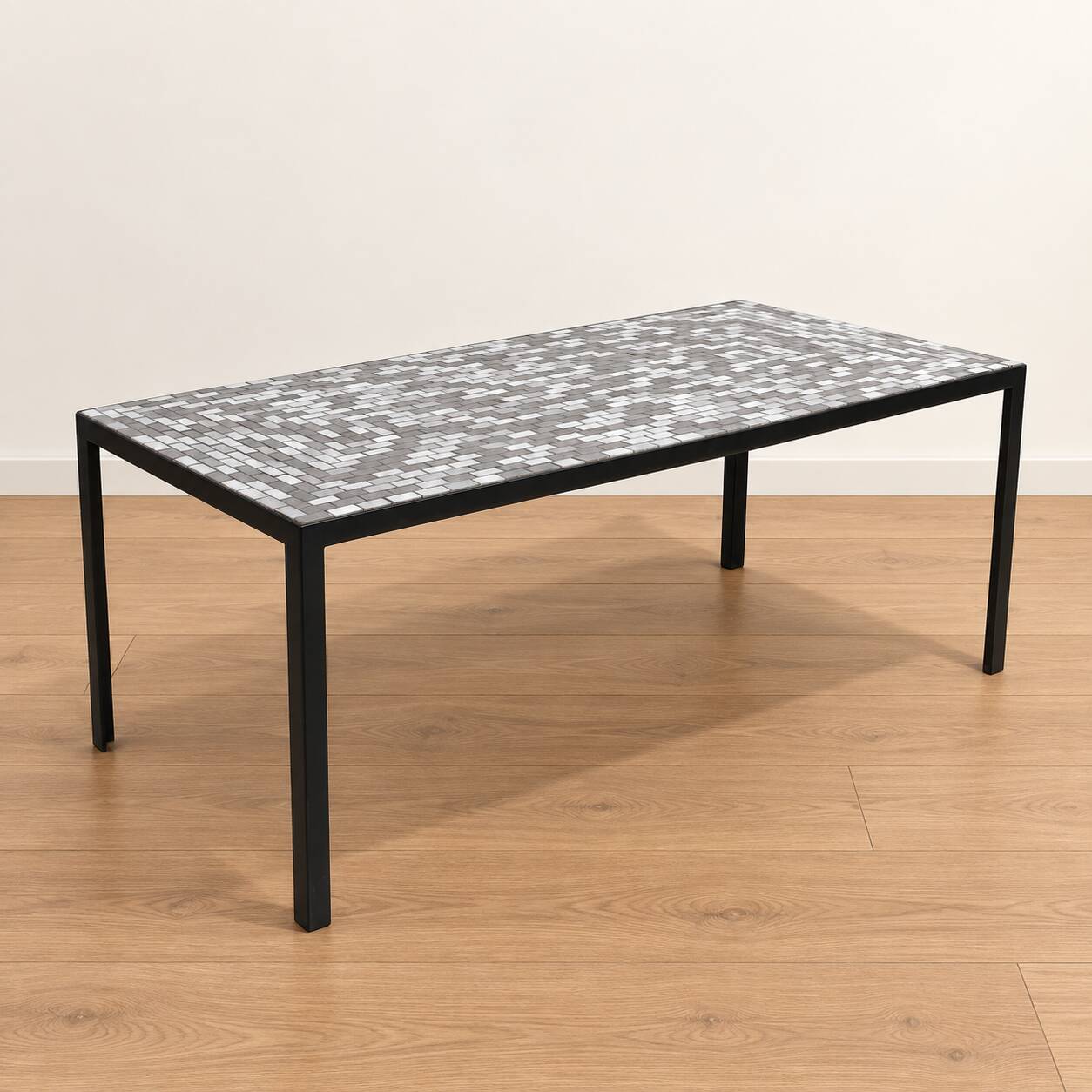 Grey ceramic coffee table