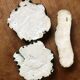 Set of 3 enamelled cracked ceramics signed Jeannine Gilles