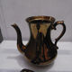 Jersey earthenware teapot - bronze color