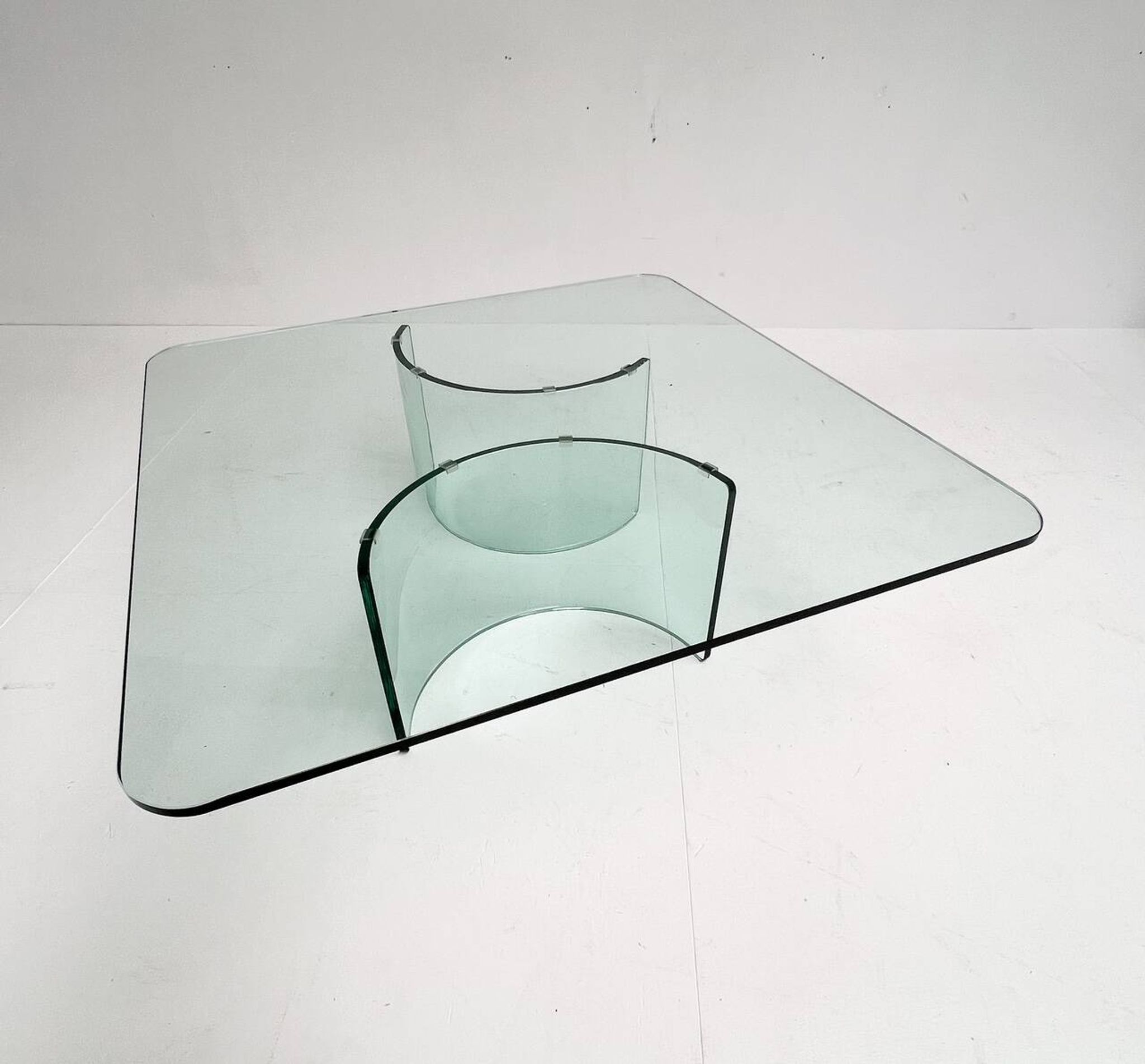 Modern Italian glass coffee table, 1970s