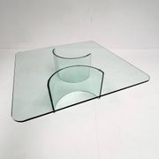 Modern Italian glass coffee table, 1970s