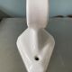 White porcelain towel rack, early twentieth century