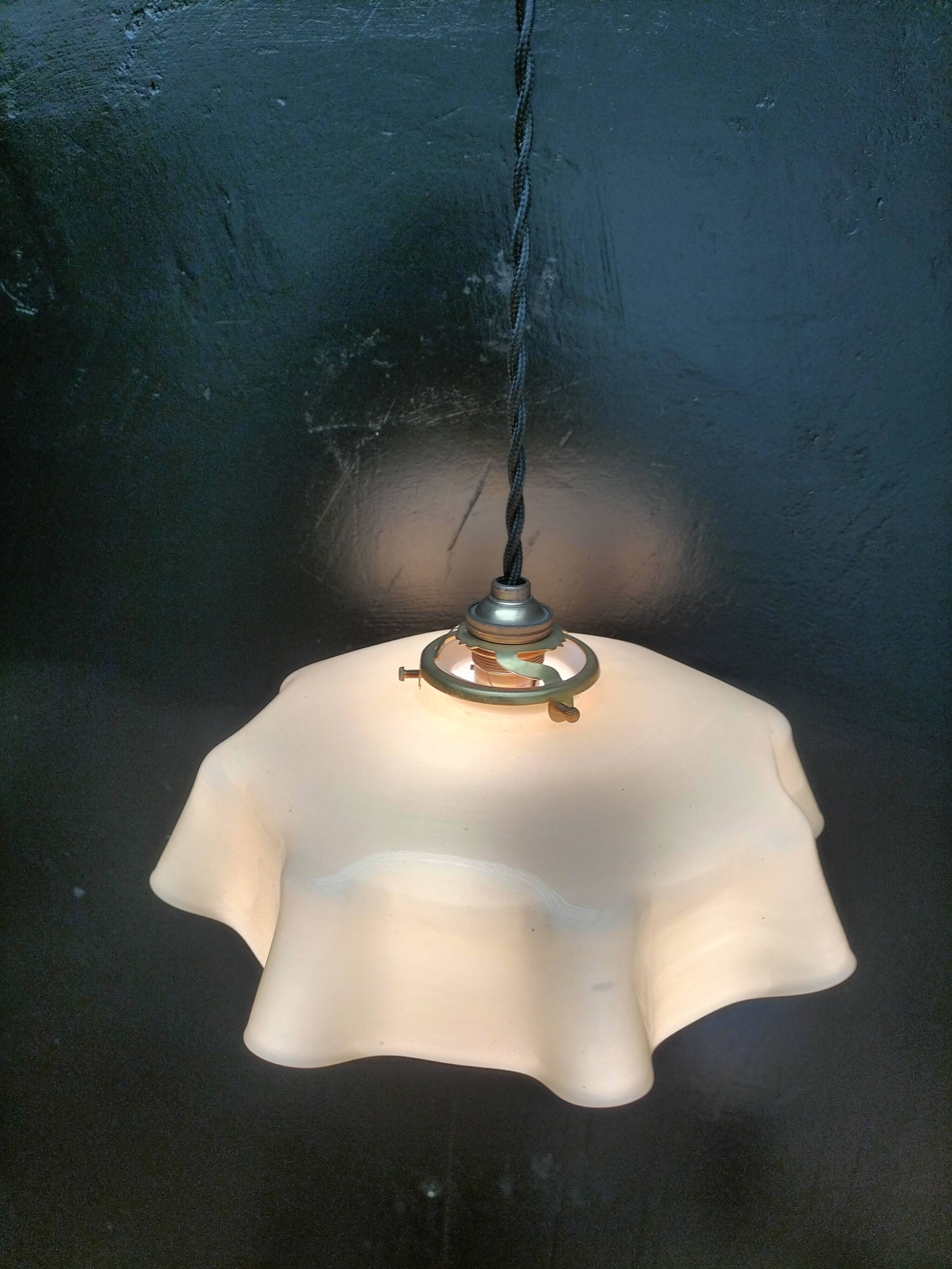 Opaline pendant light
