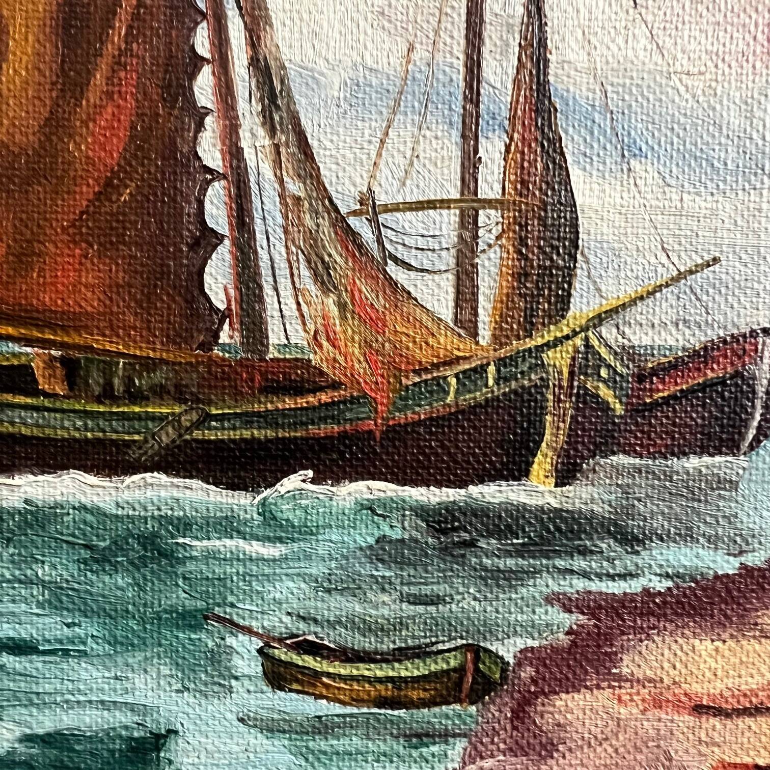 Oil on wood, signed and dated, A. Pottier 07.1939