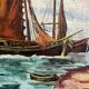 Oil on wood, signed and dated, A. Pottier 07.1939