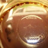 3 vintage Vereco amber glass ramekins