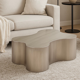 Table basse Silhouette Bone – acier inoxydable brossé