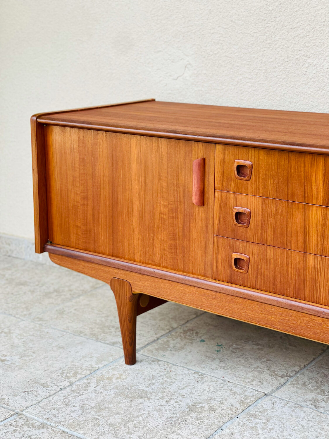 Scandinavian teak row