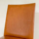 Set of 6 brown skaï chairs and black metal, 1960