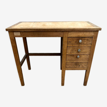 Bureau en bois massif 4 tiroirs