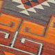 Turkish Handwoven Vintage Herki Kilim 90 cm x 318 cm