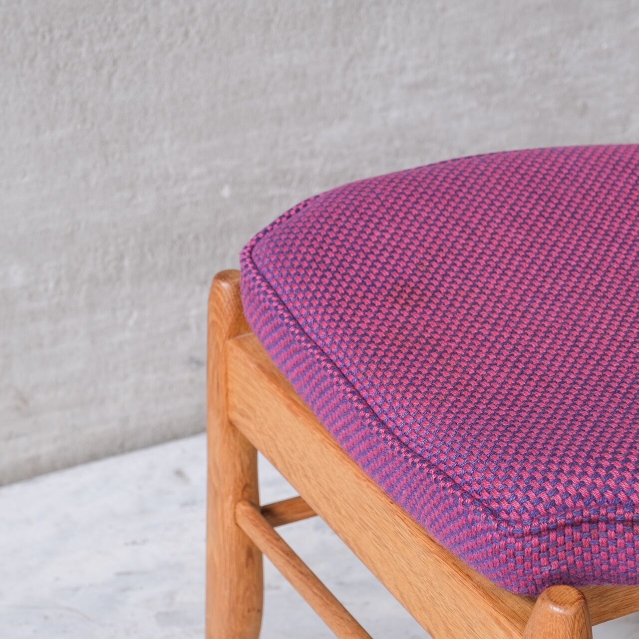 Guillerme et chambron oak 'fumay' mid-century dining chairs